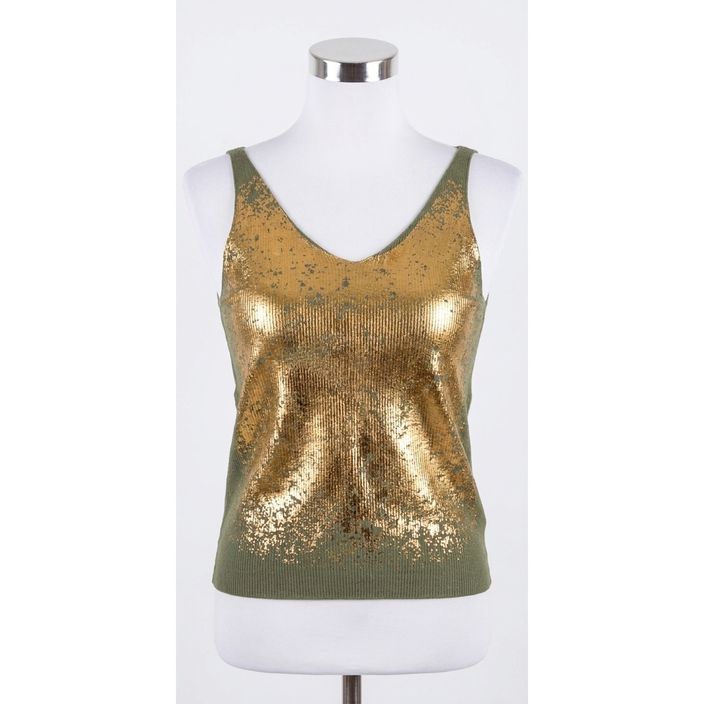 NEW GIGI MODA orsa v-neck tank top in olive